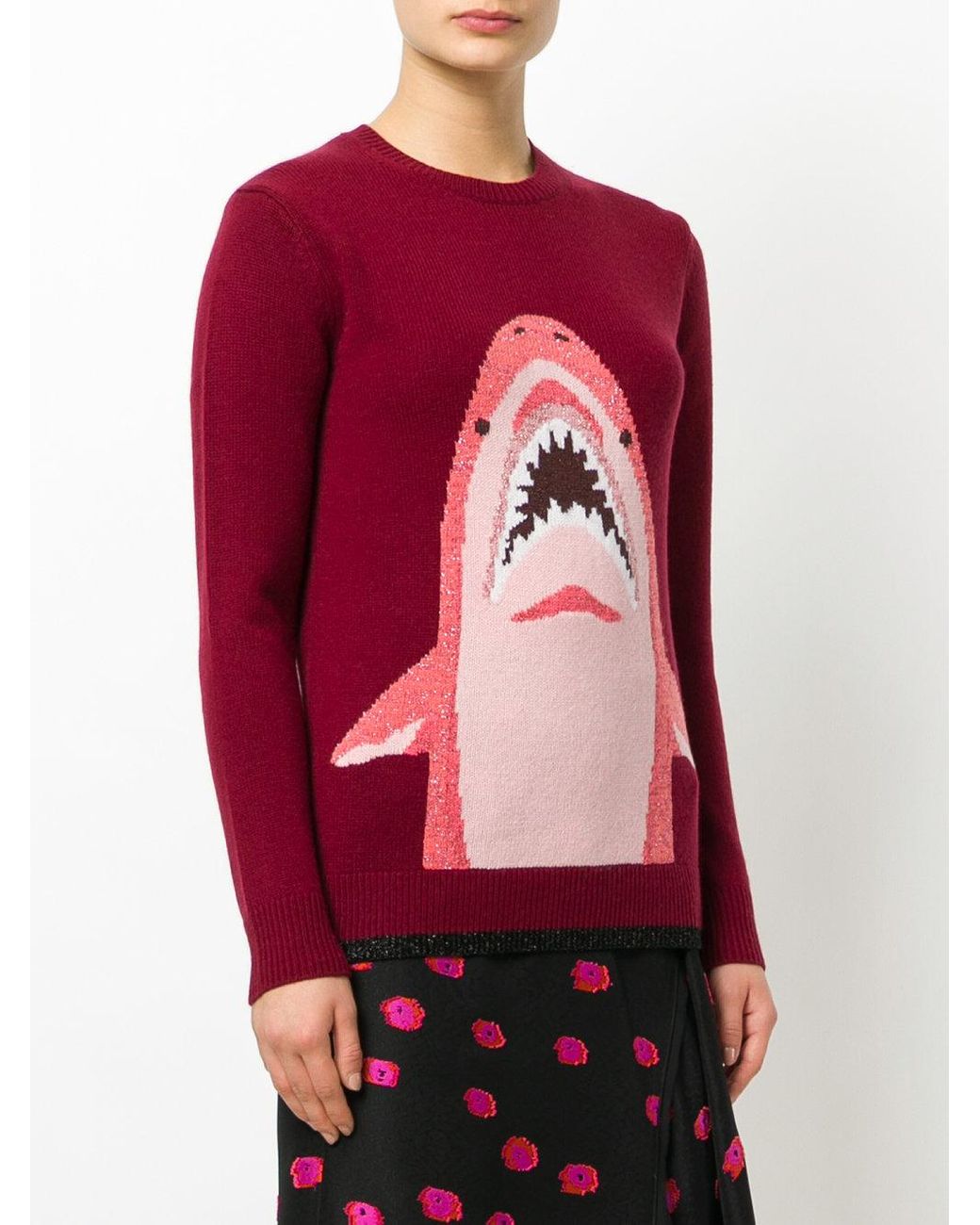 COACH Shark Sweater in Red | Lyst