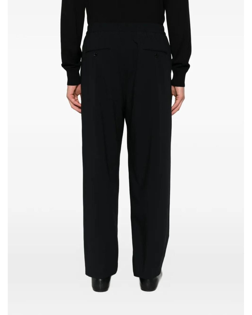 Giorgio Armani Black Wool Trousers for men