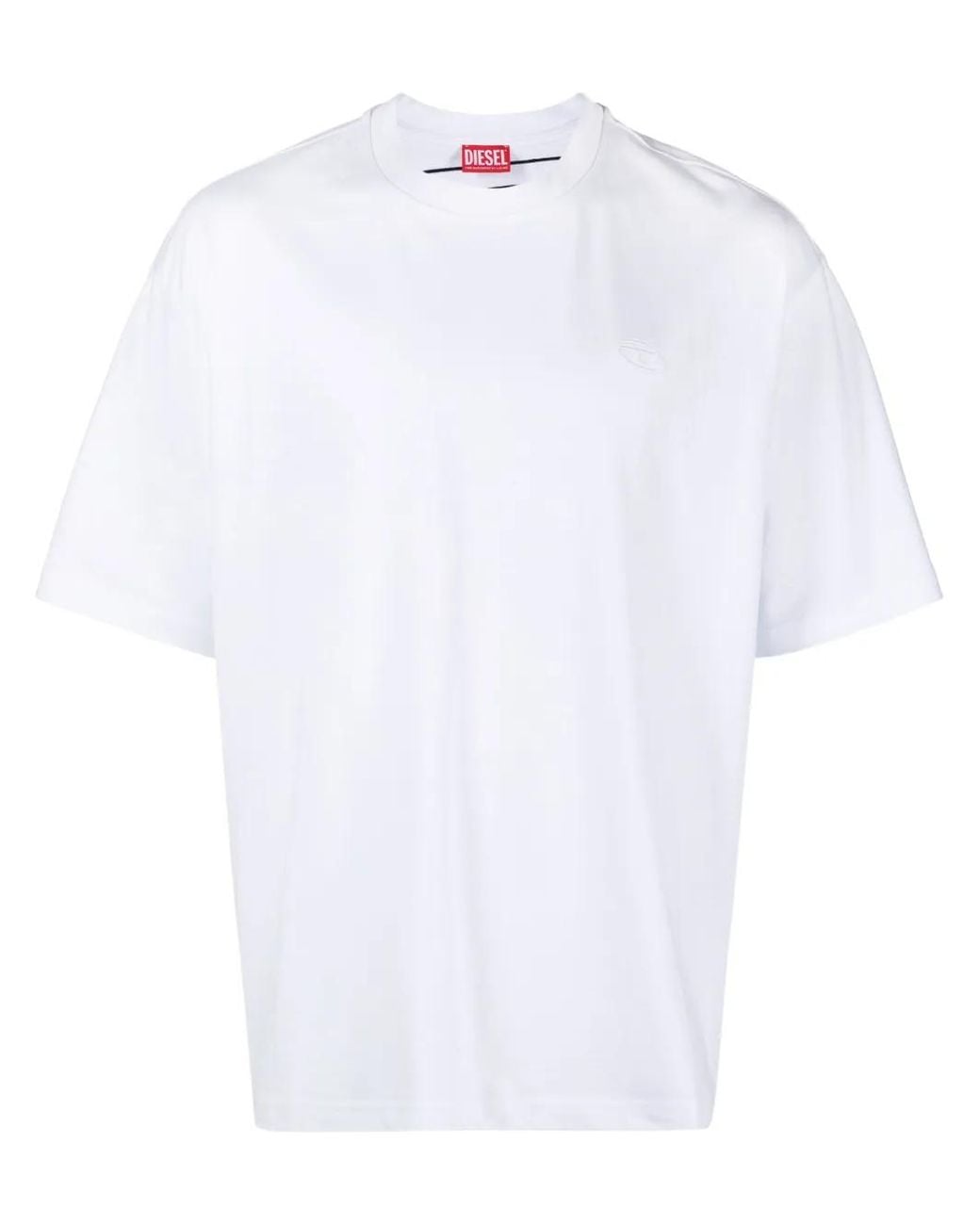 DIESEL White T Boggy Megoval D T-Shirt for men