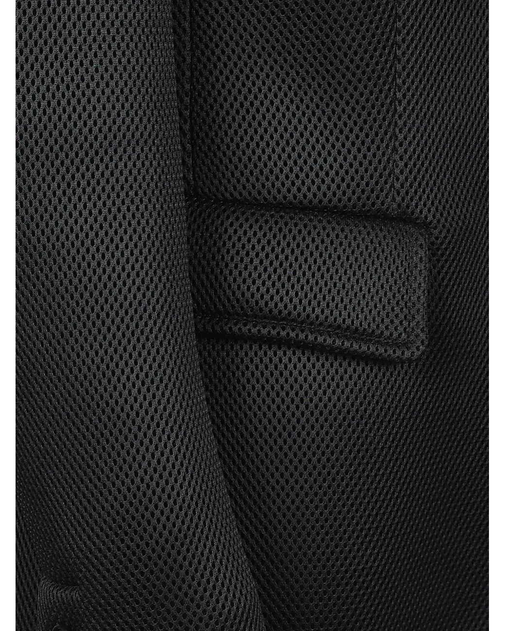 Max Mara Black Textured Single-Breasted Blazer