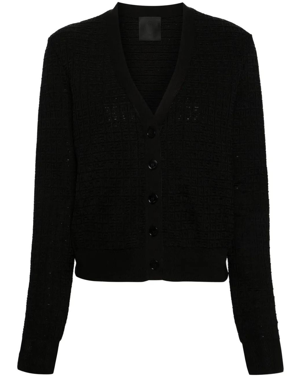 Givenchy Black Cropped Cardigan