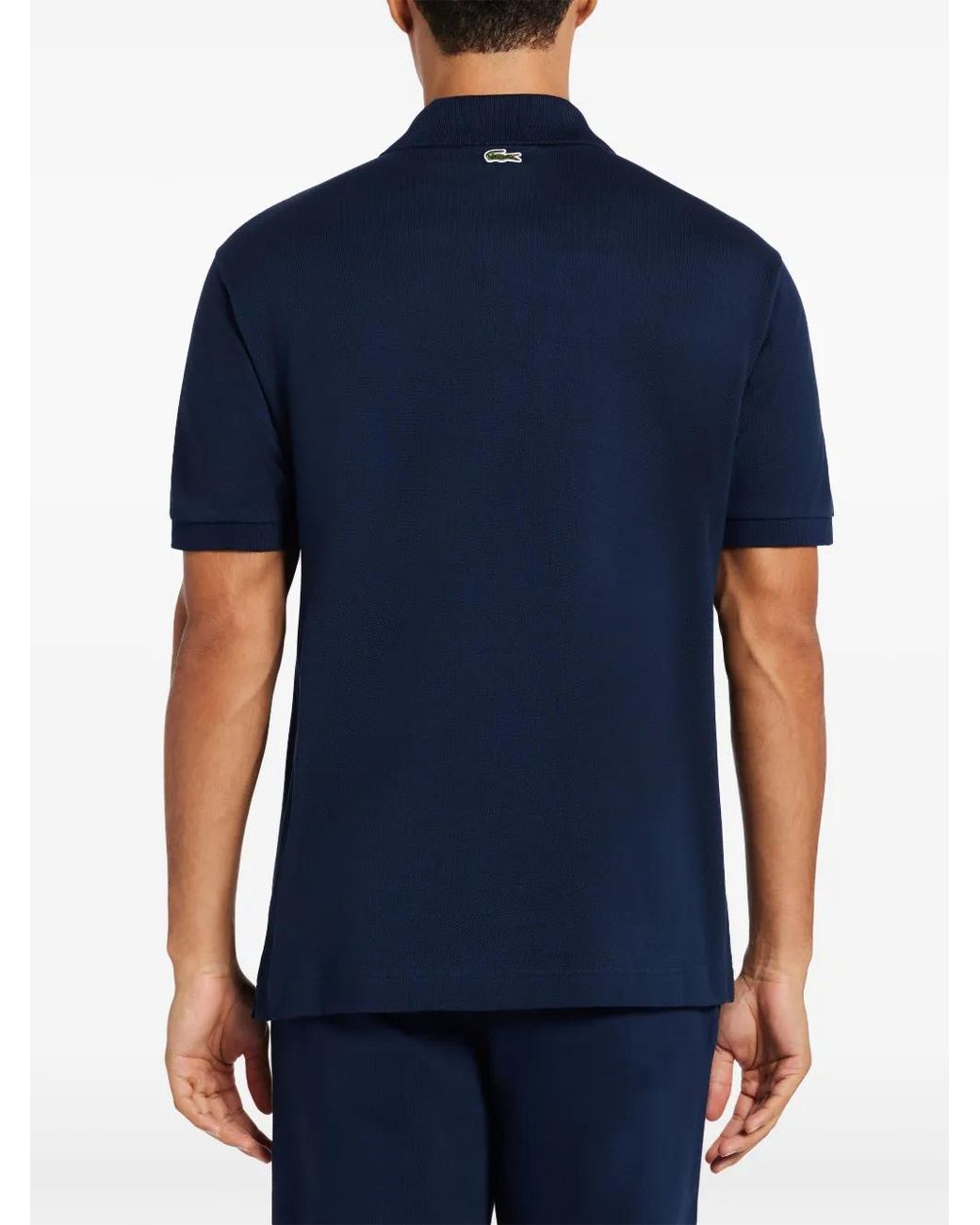 Lacoste Blue Printed Polo Shirt for men