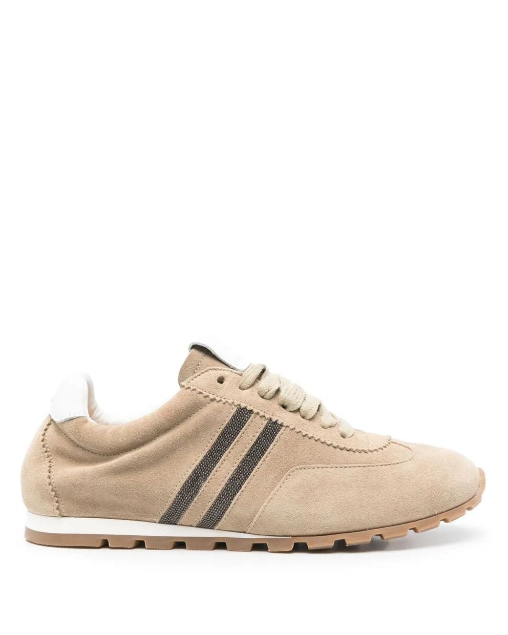 Doucal's Natural Suede Sneakers