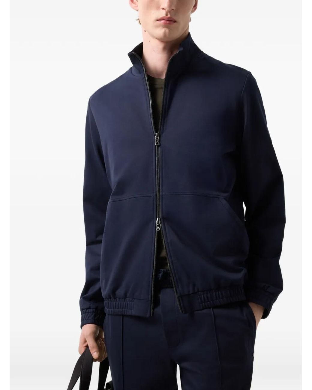 Bogner Blue Rupert High-Neck Jacket for men
