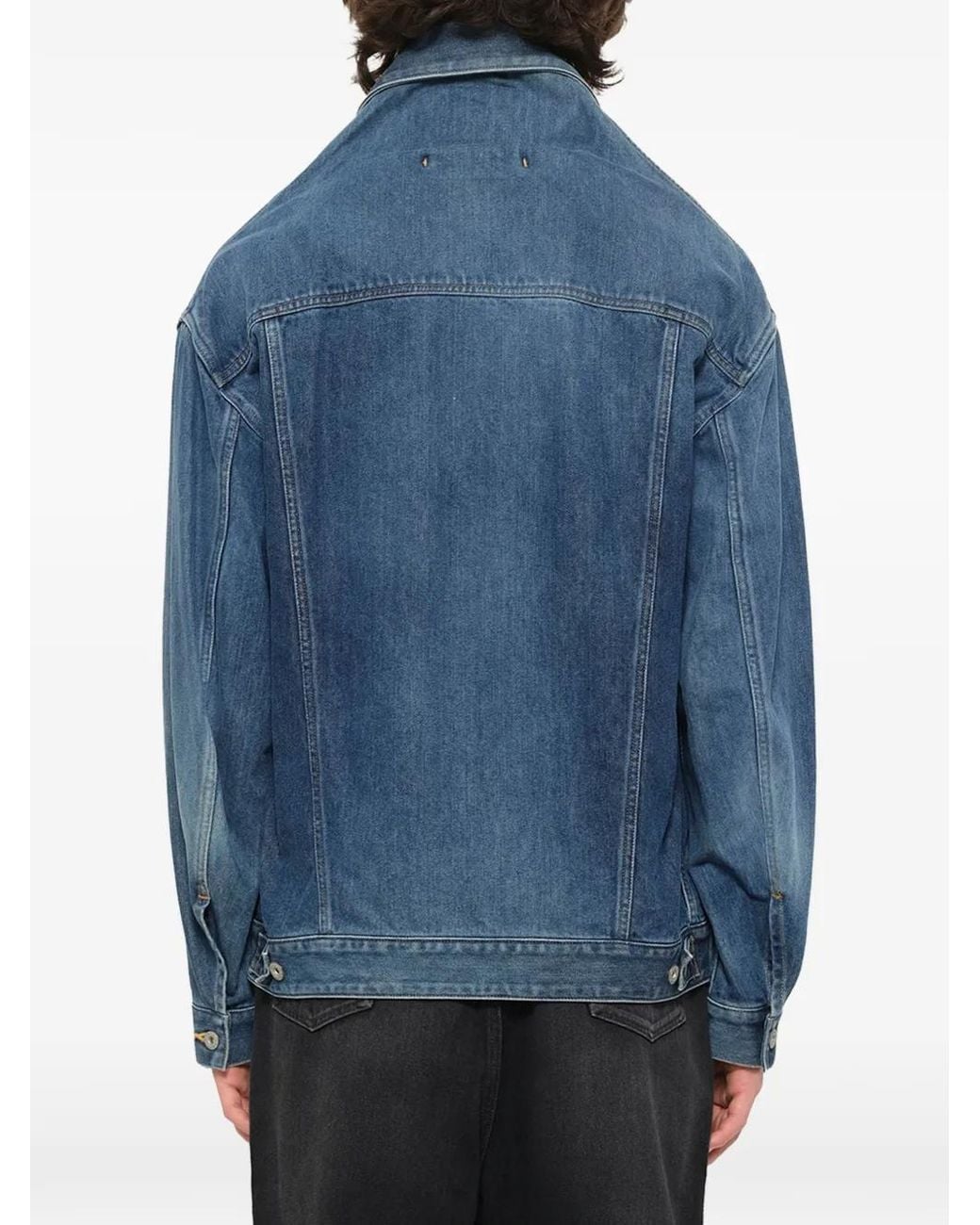 Doublet Blue Head Drop Denim Jacket for men