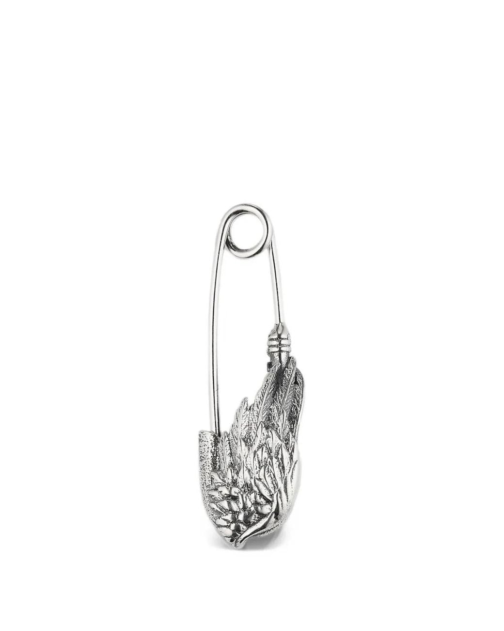 Emanuele Bicocchi White Ala Pin Earring