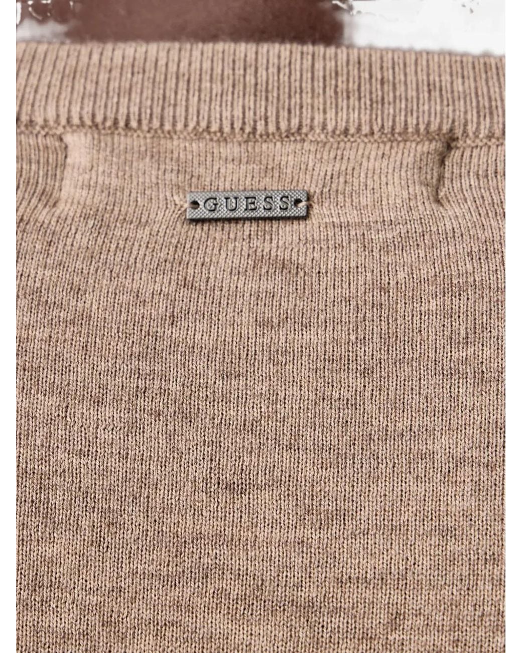Guess Black Pull En Laine Mélangée for men
