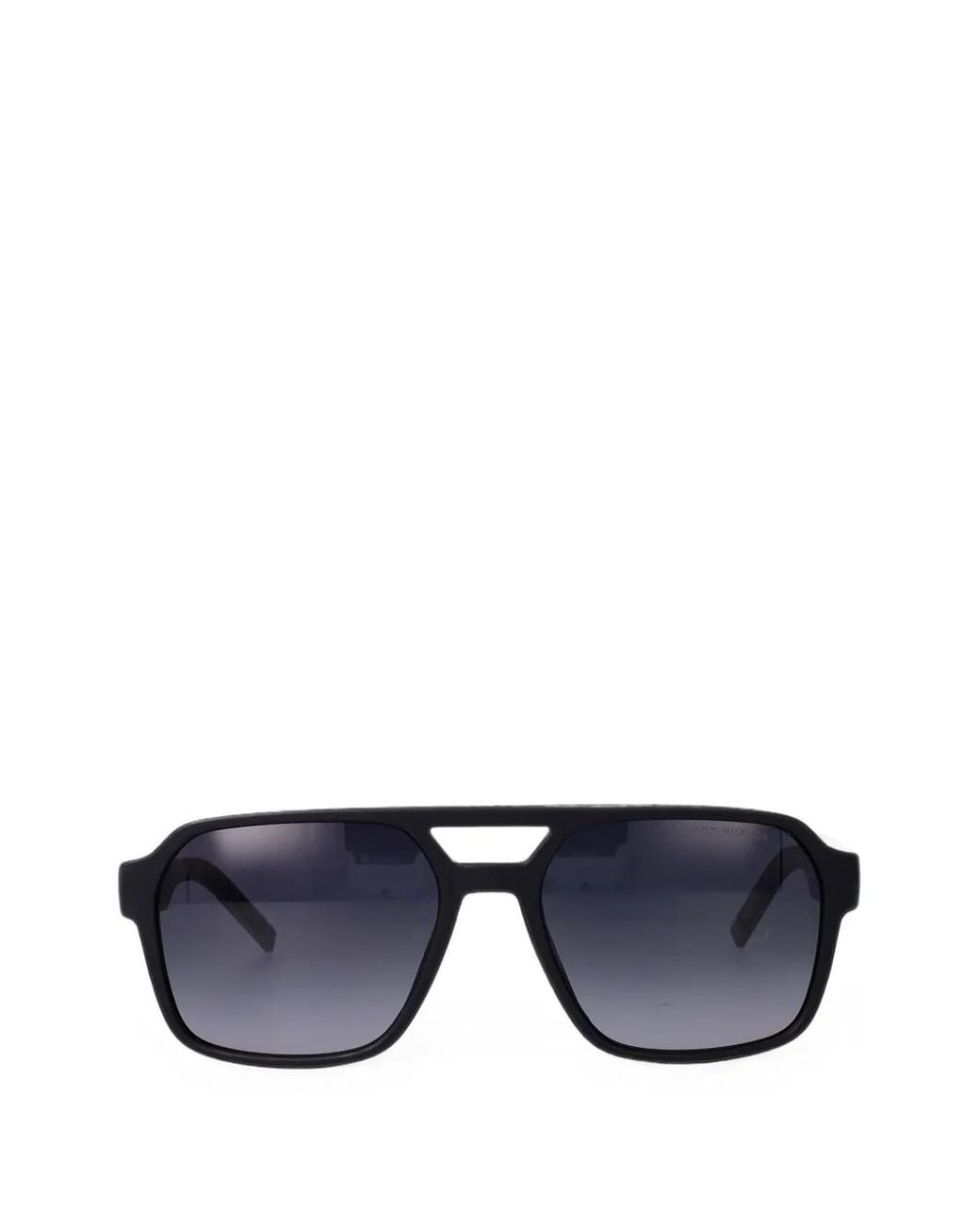 Tommy Hilfiger Blue Lunettes De Soleil À Monture Rectangulaire for men