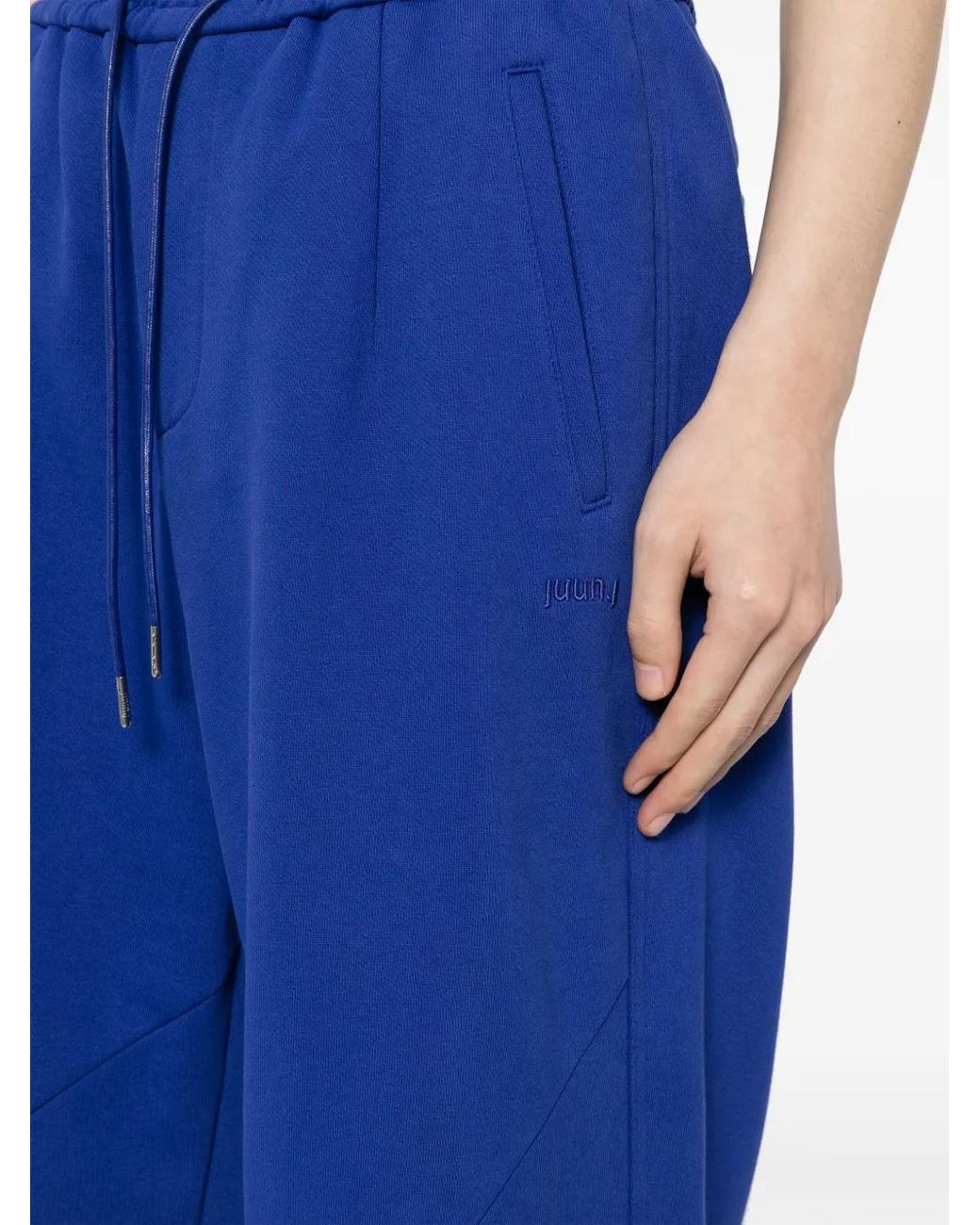 Pantalon En Coton À Lien De Resserrage Juun.J pour homme en coloris Blue