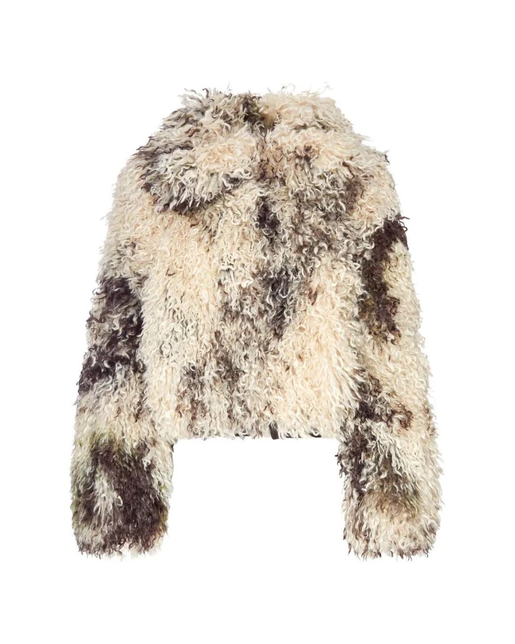 Seafarer White Lilly Faux-Fur Jacket