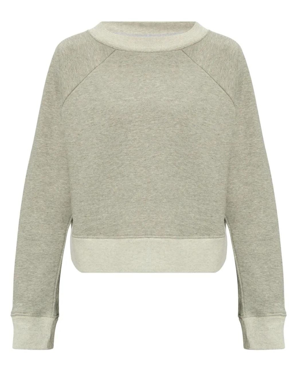 Victoria Beckham Natural Logo-Embroidered Sweatshirt