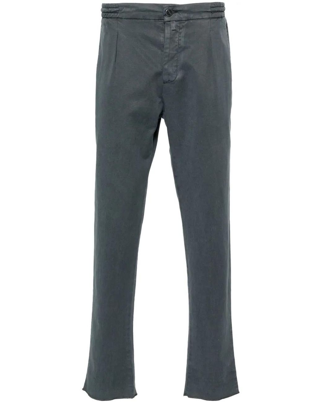 Kiton Blue Up1Lac Trousers for men