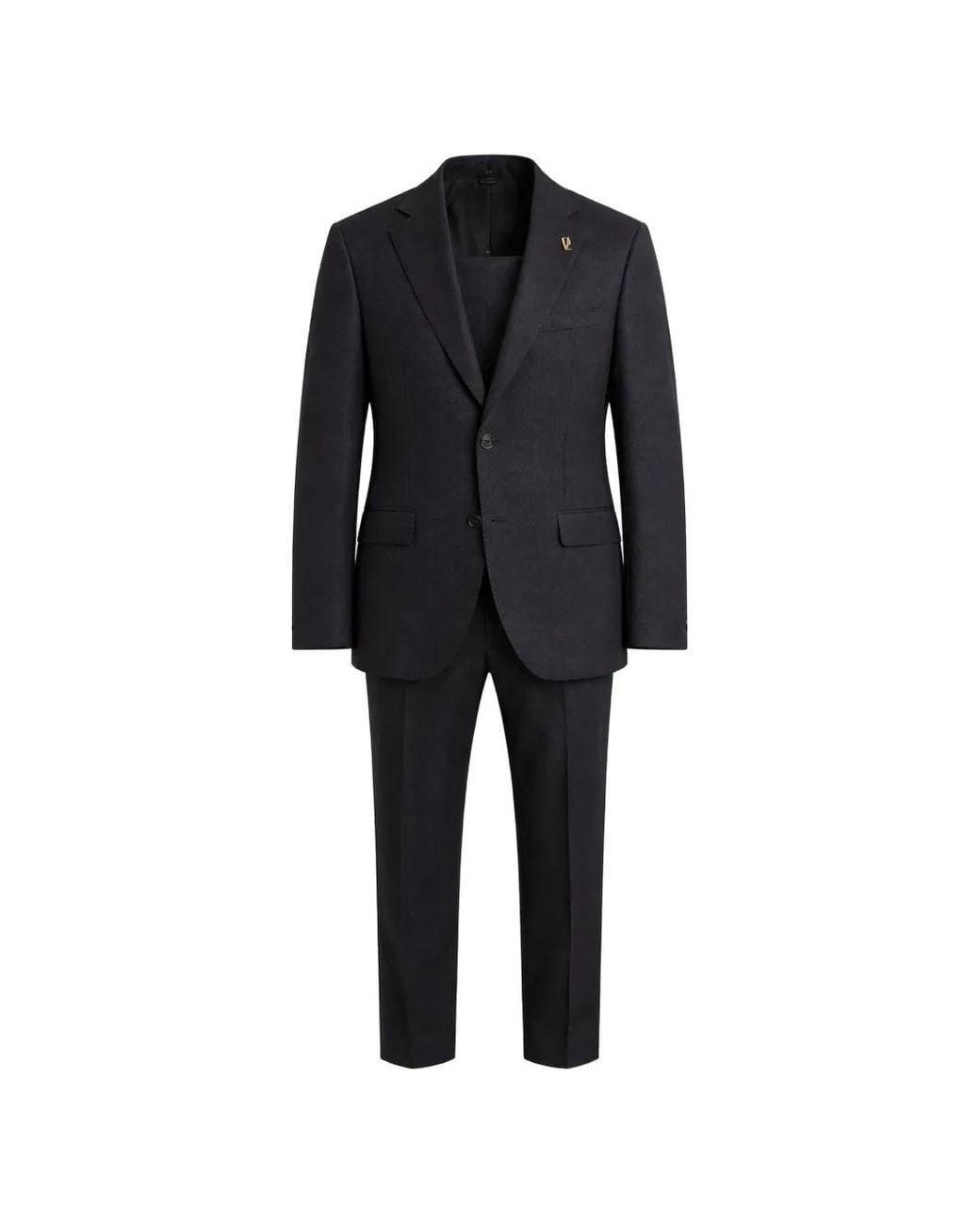 Pal Zileri Black Costume Boutonné À Plaque Logo for men