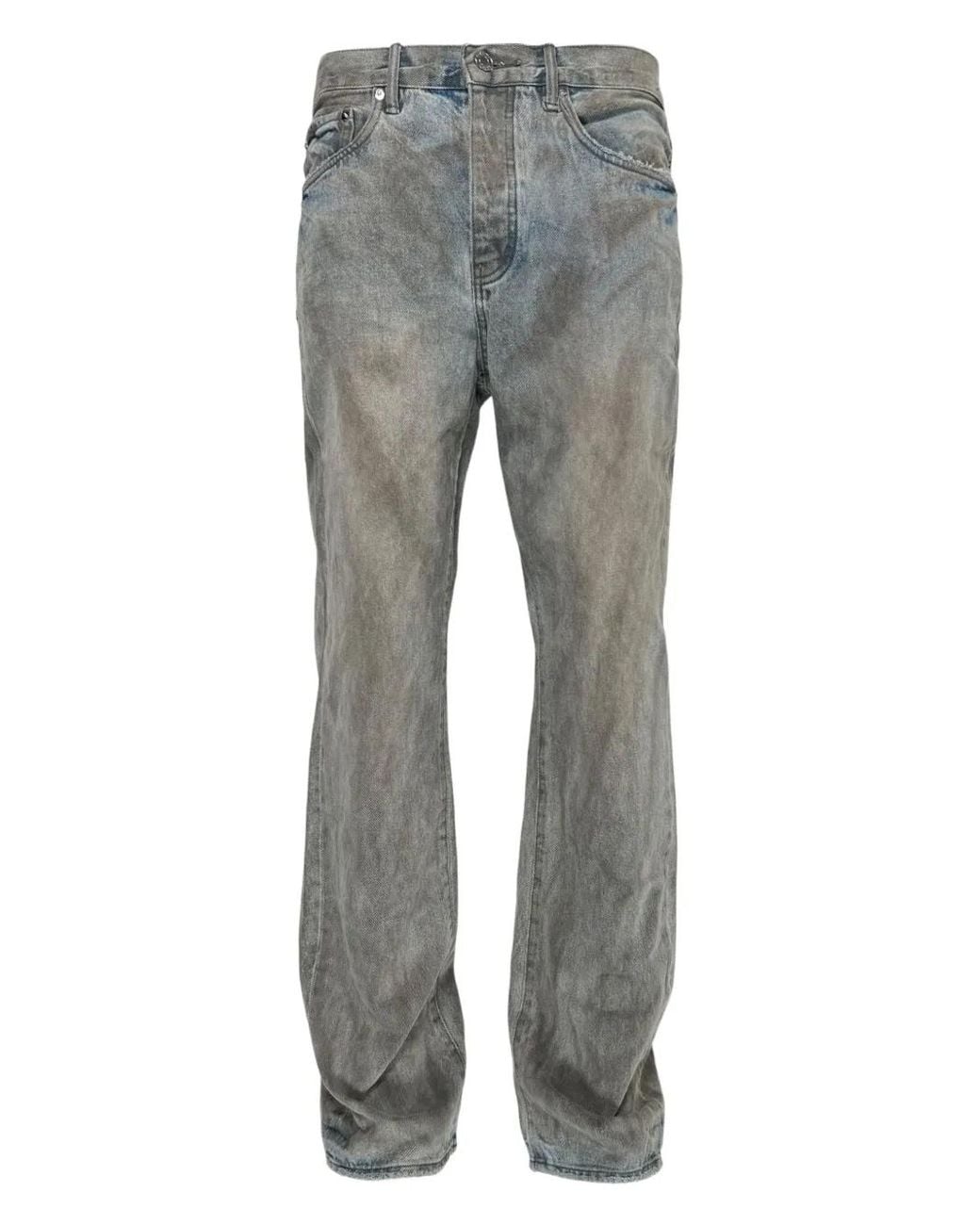 Vaqueros Con Efecto Sucio Purple Brand de hombre de color Gray