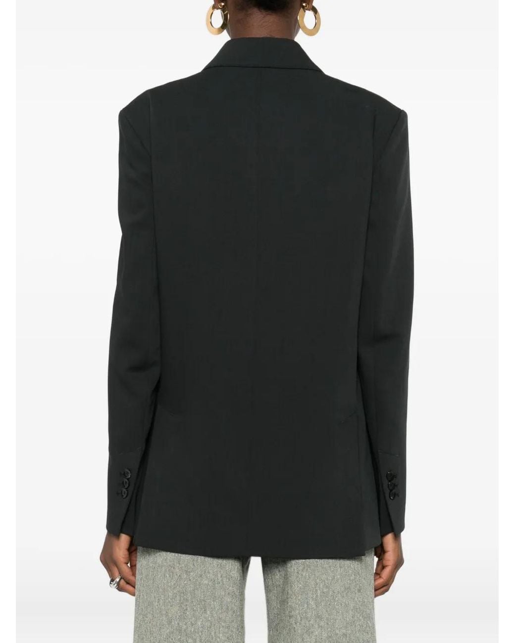 AMI Black Double-Breasted Blazer