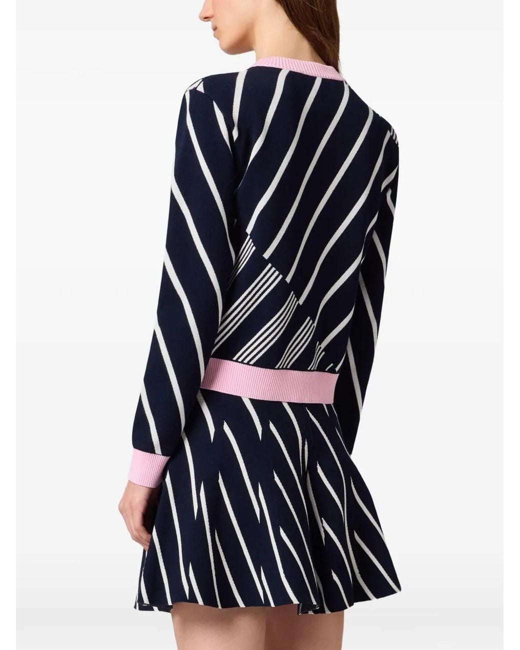 MSGM Blue Button-Up Cardigan