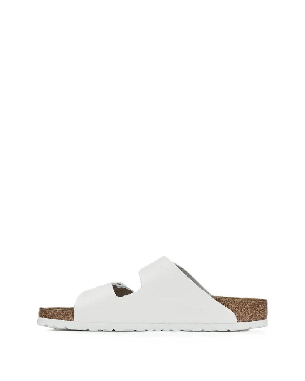Birkenstock White Arizona Soft Footbed Sandals