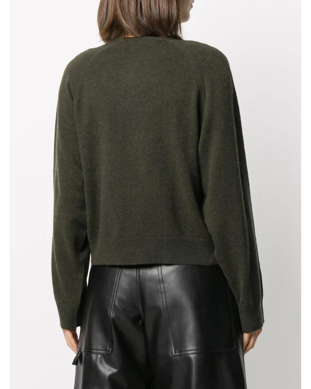 Remain Green Tucked Round Neck Jumper