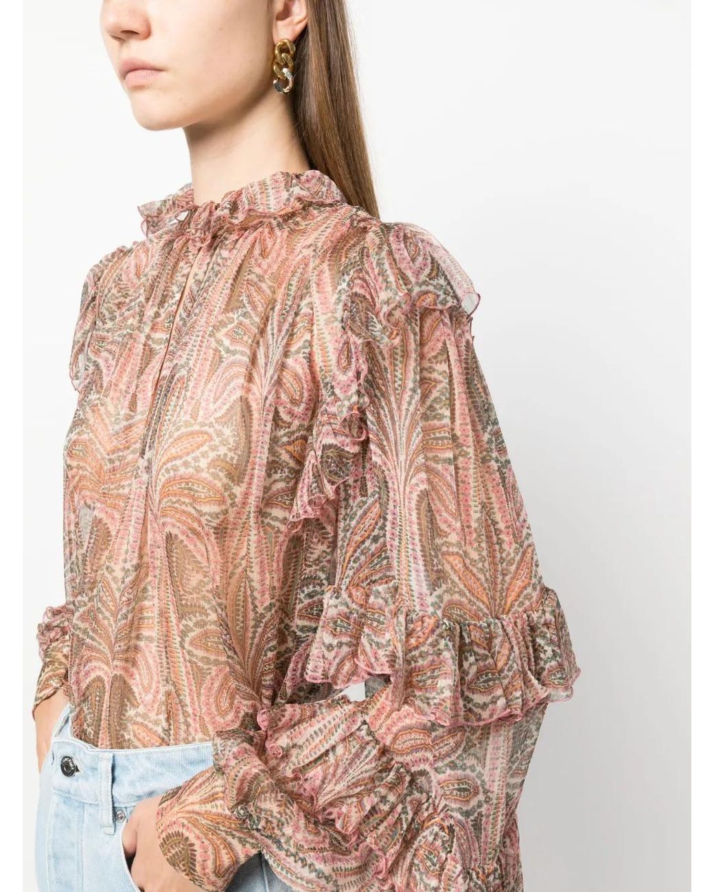 Etro Pink Silk Top