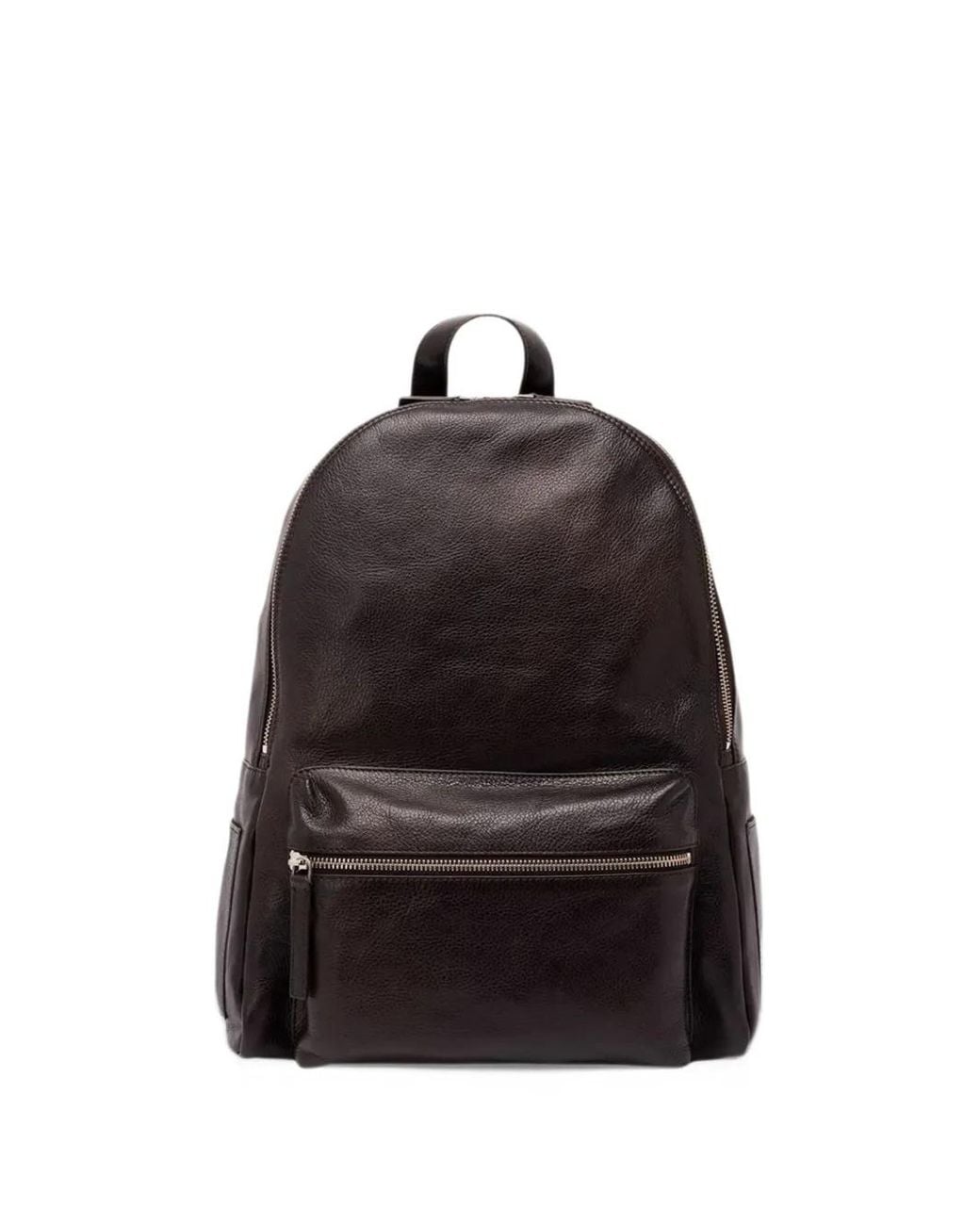 Orciani Black Laio Lagoon Pebbled-Leather Backpack for men