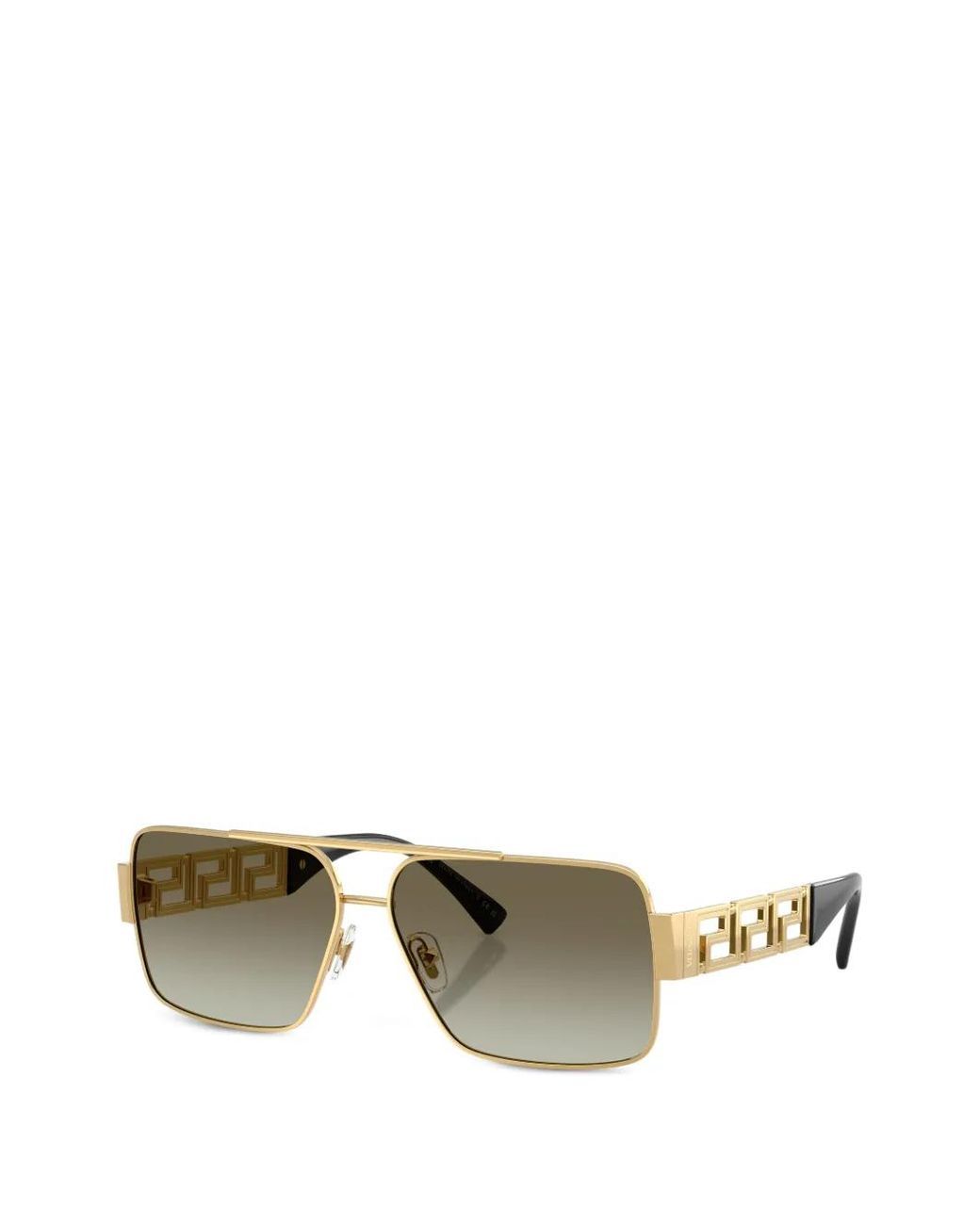 Versace Metallic Greca Navigator Sunglasses for men