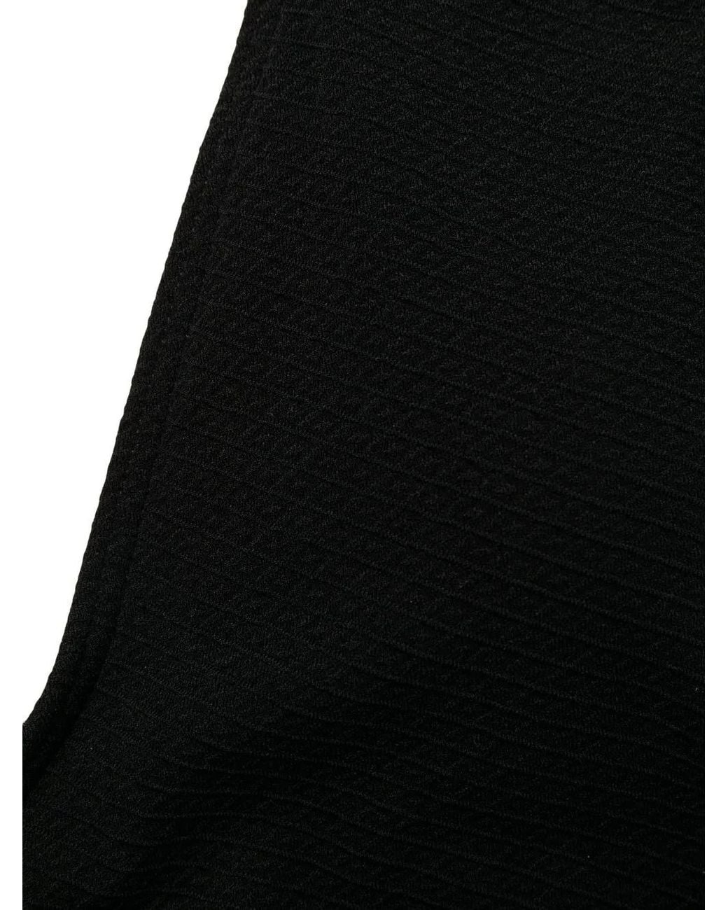 Duskii Black Ribbed V-Neck Bikini Top