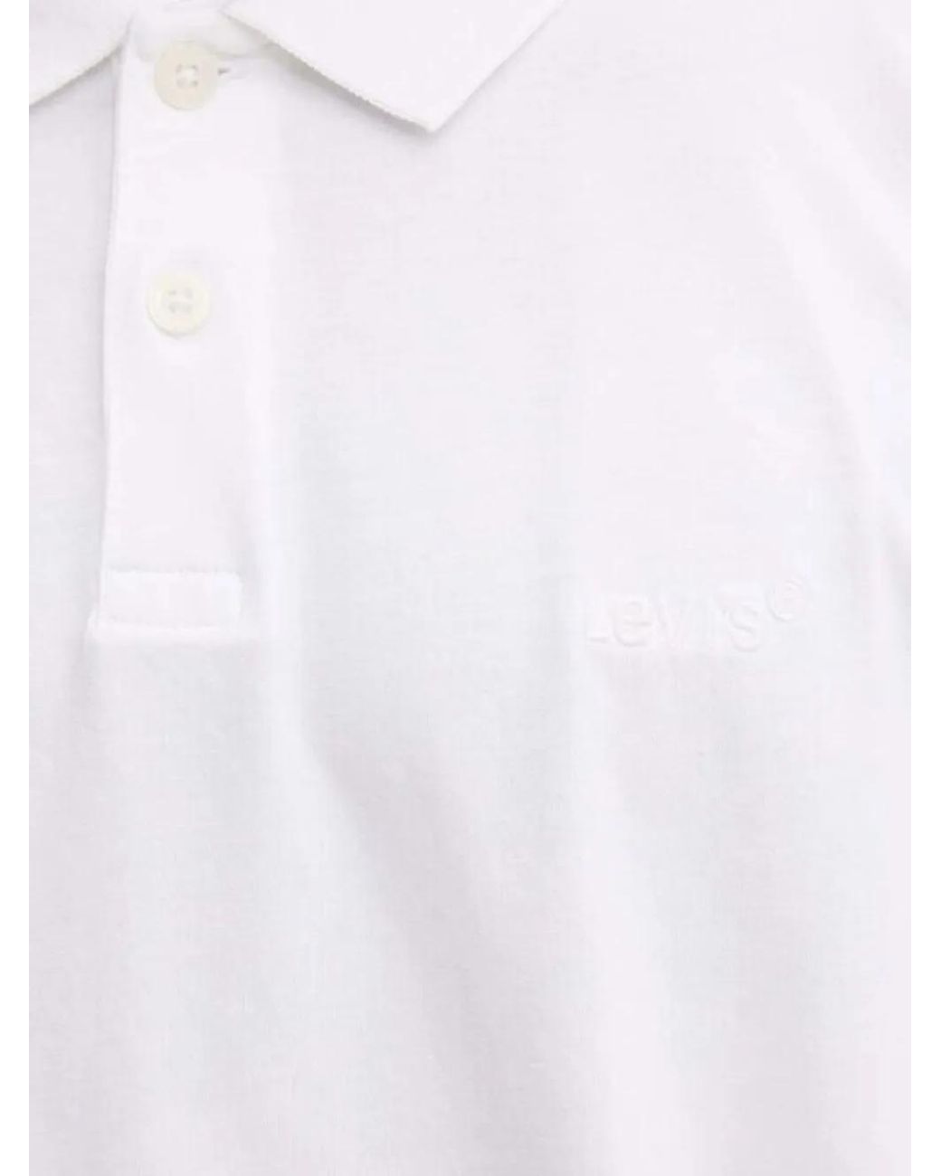 Levi's White Polo À Manches Courtes for men