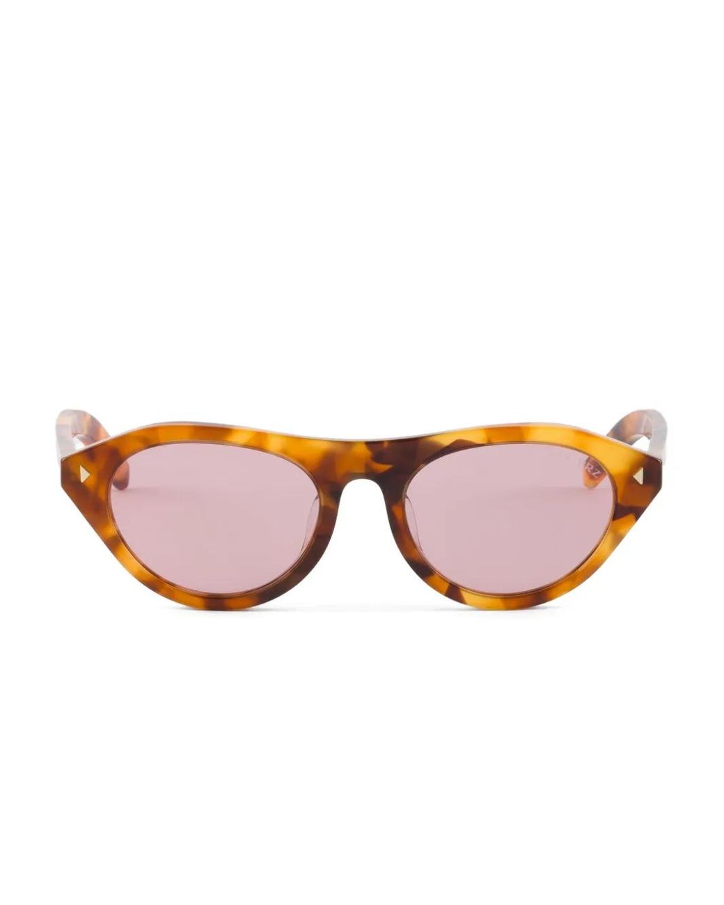 Prada Pink Rivet-Detail Sunglasses