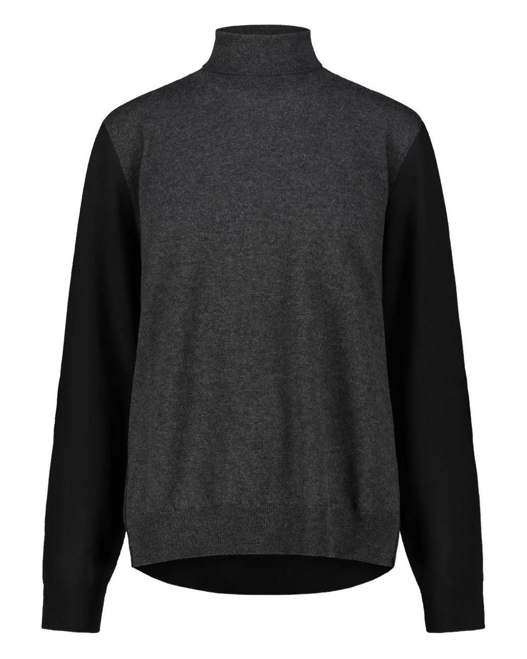 Maison Margiela Black Colour Block Roll-Neck Sweater