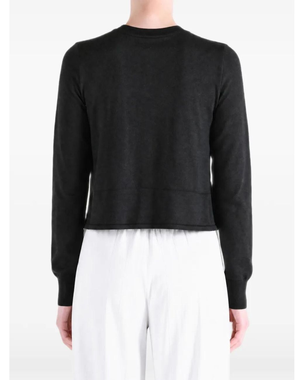 Alexander Wang Black Drawstring Hem Cardigan