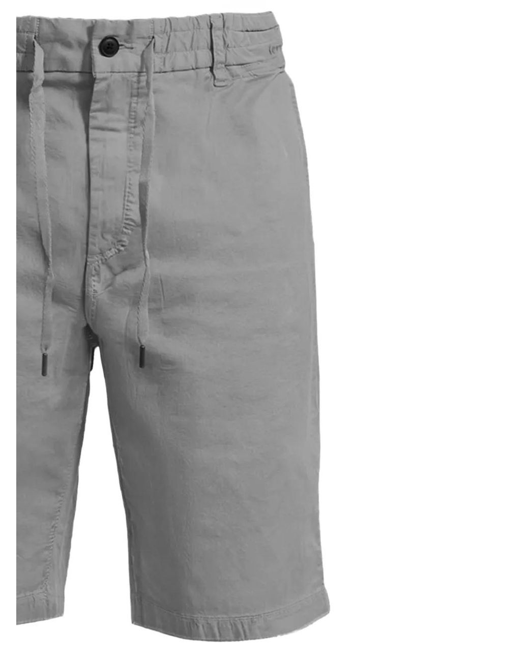 Boss Gray Drawstring Bermuda Shorts for men