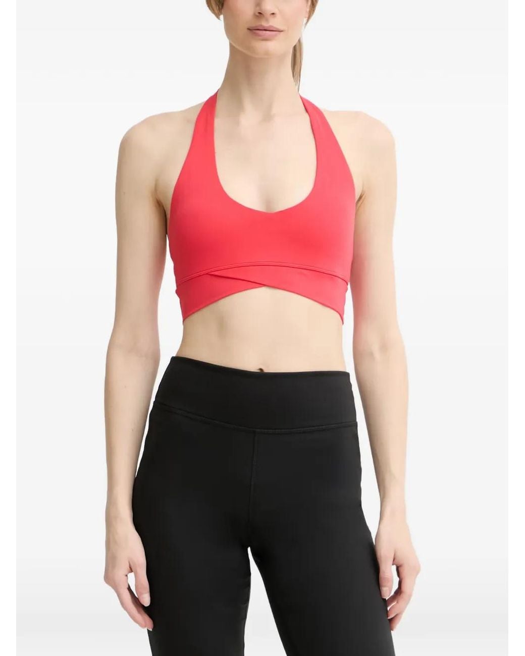 P.E Nation Red Reset Sports Bra