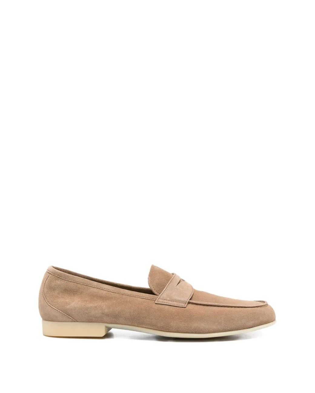 Fratelli Rossetti Natural Suede Penny Loafers for men