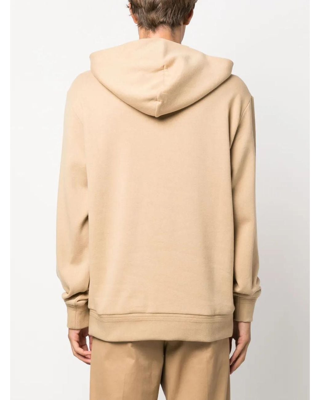 Zegna Natural Slouchy-Hood Cotton Blend Hoodie for men