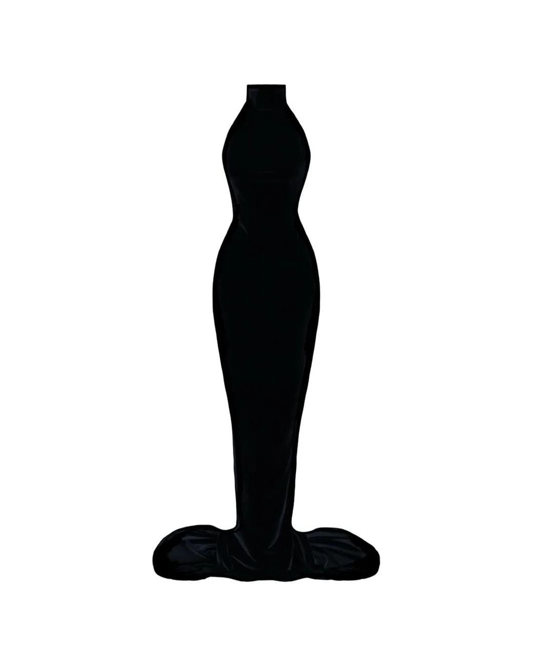 Vestiaire d'un Oiseau Libre Black Open-Back Maxi Dress