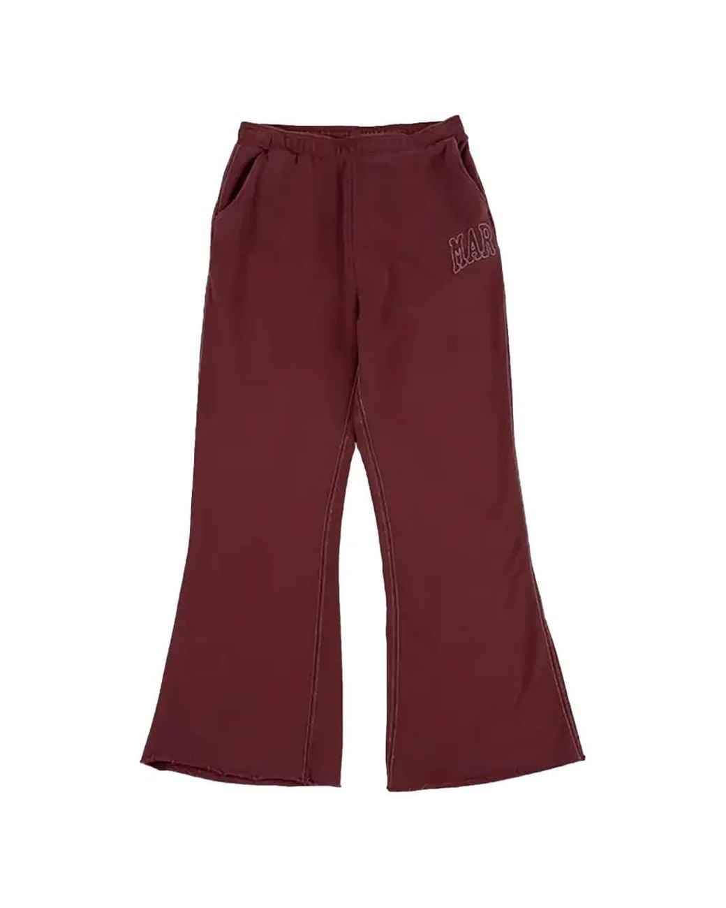 Market Red Big Stitch Open-Leg Track Pants for men