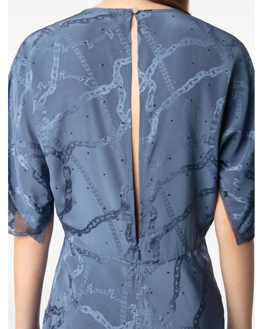 Zadig & Voltaire Blue Rey Midi Dress