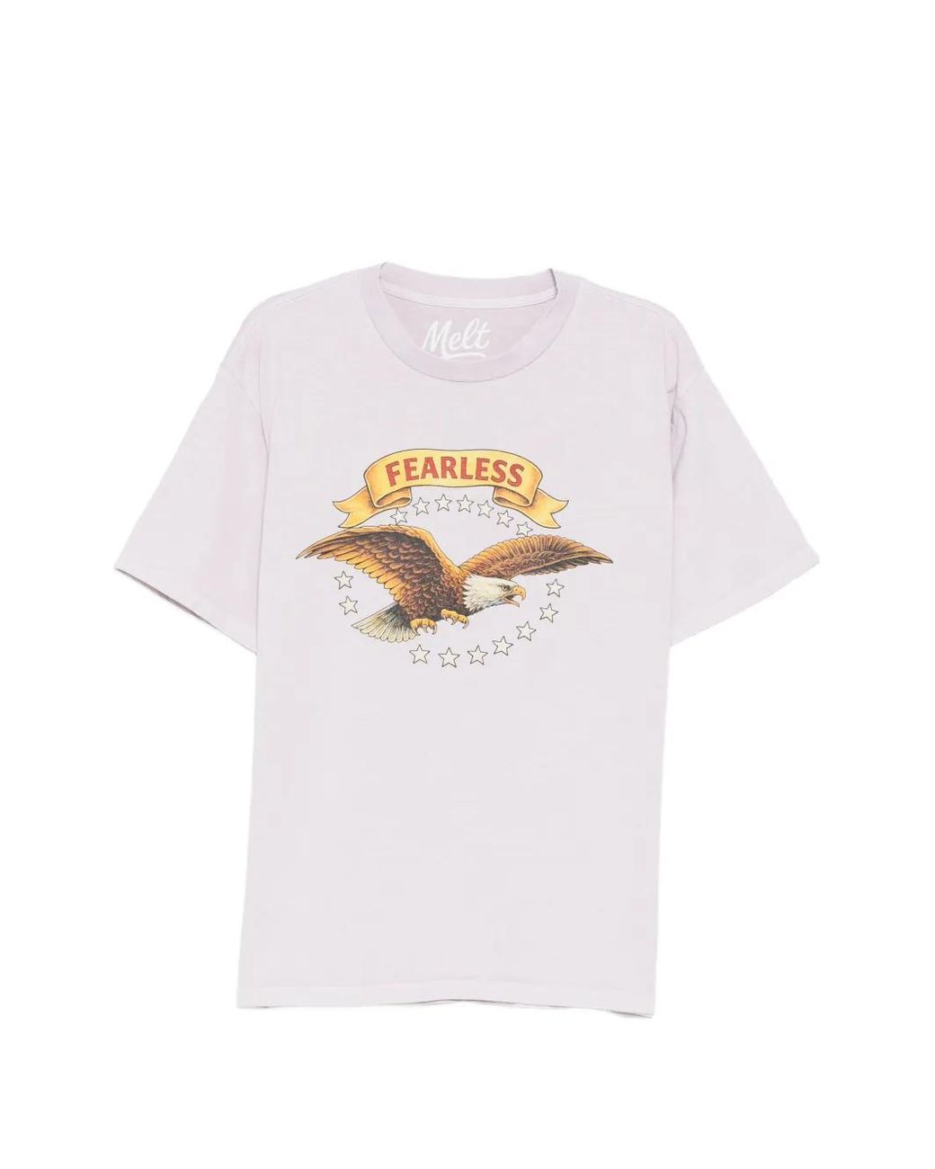 Melt White Eagle Print T-Shirt for men