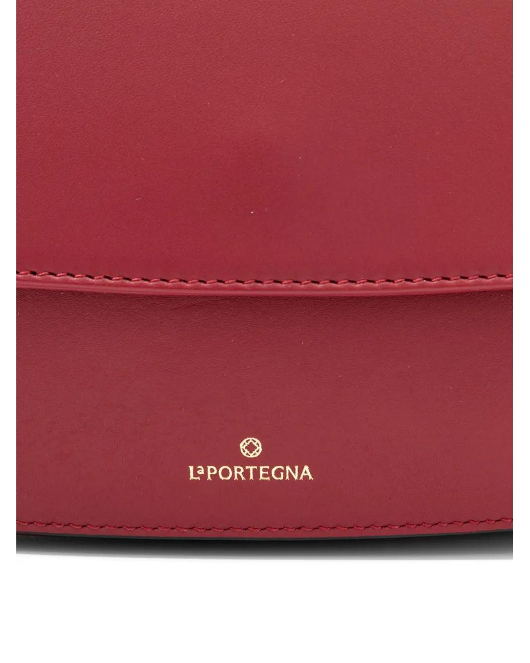 La Portegna Red Lucía Knotted Shoulder Bag