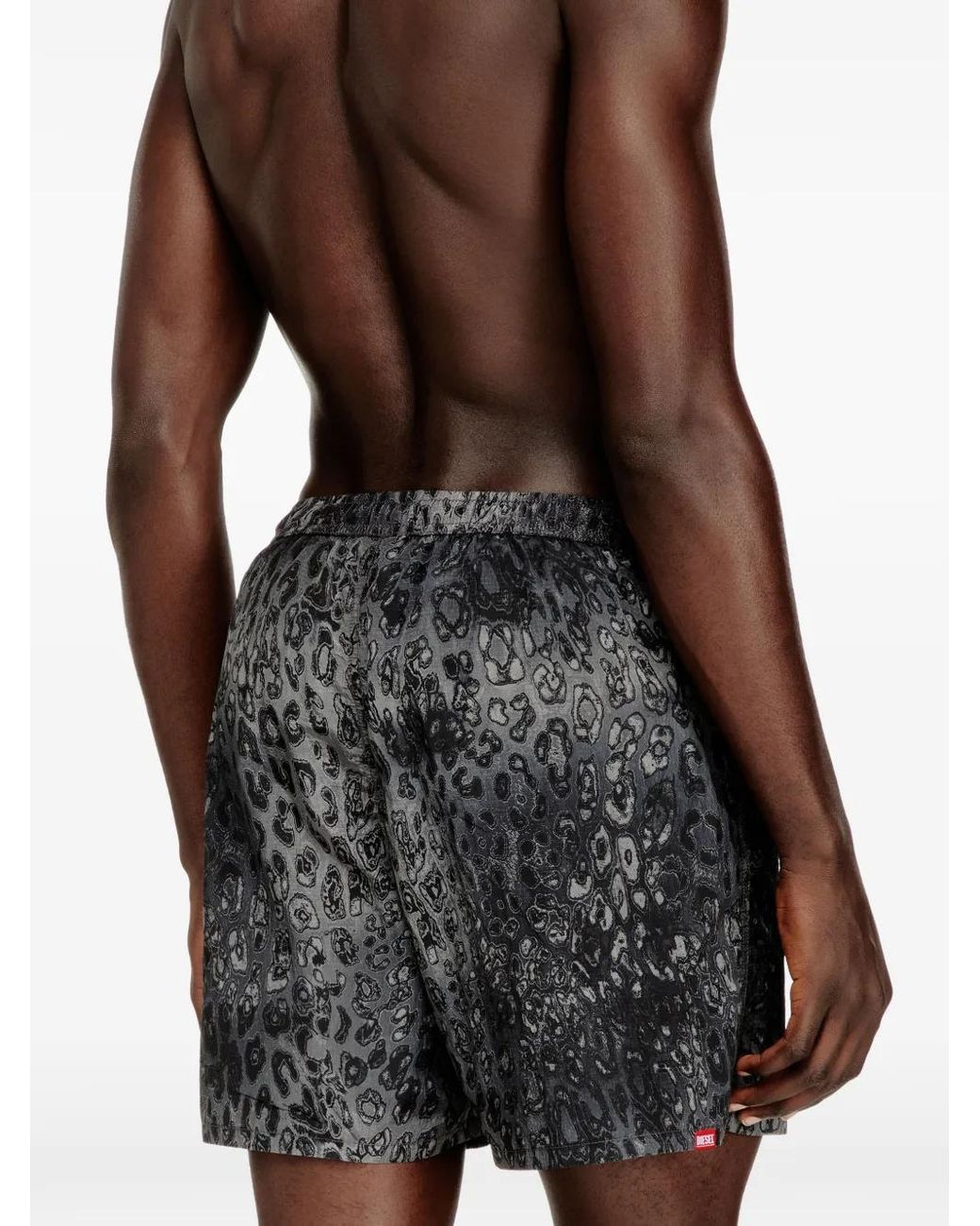 DIESEL Gray Soccer-41-Utlt Swim Shorts for men