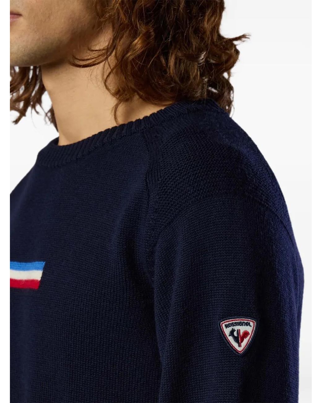 Rossignol Blue Odysseus Striped Sweater for men