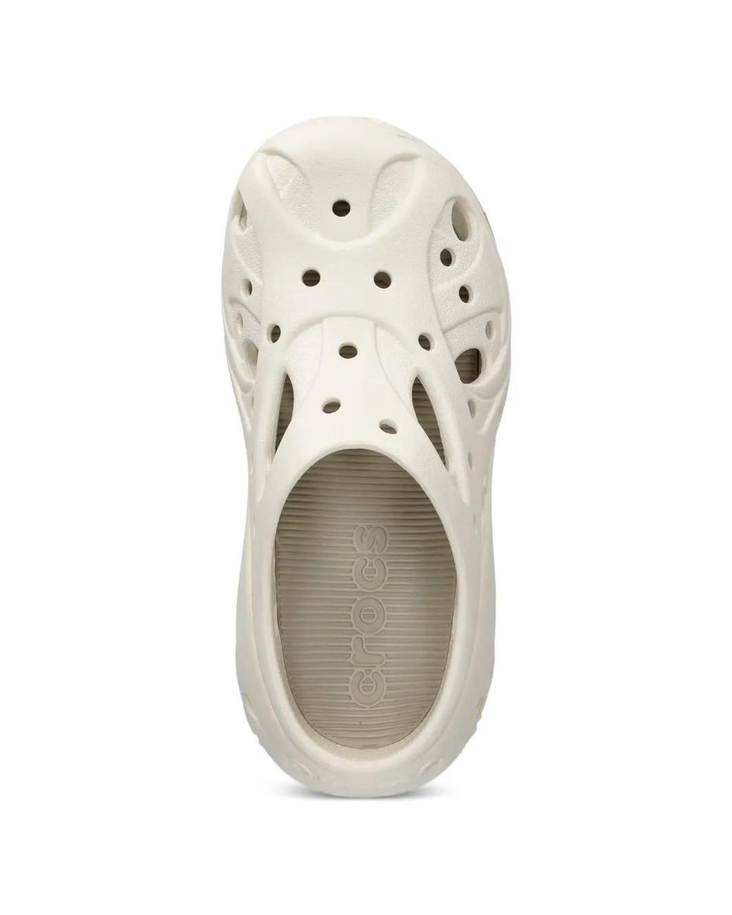 CROCSTM White Caged Perforated Slip-On Sneakers