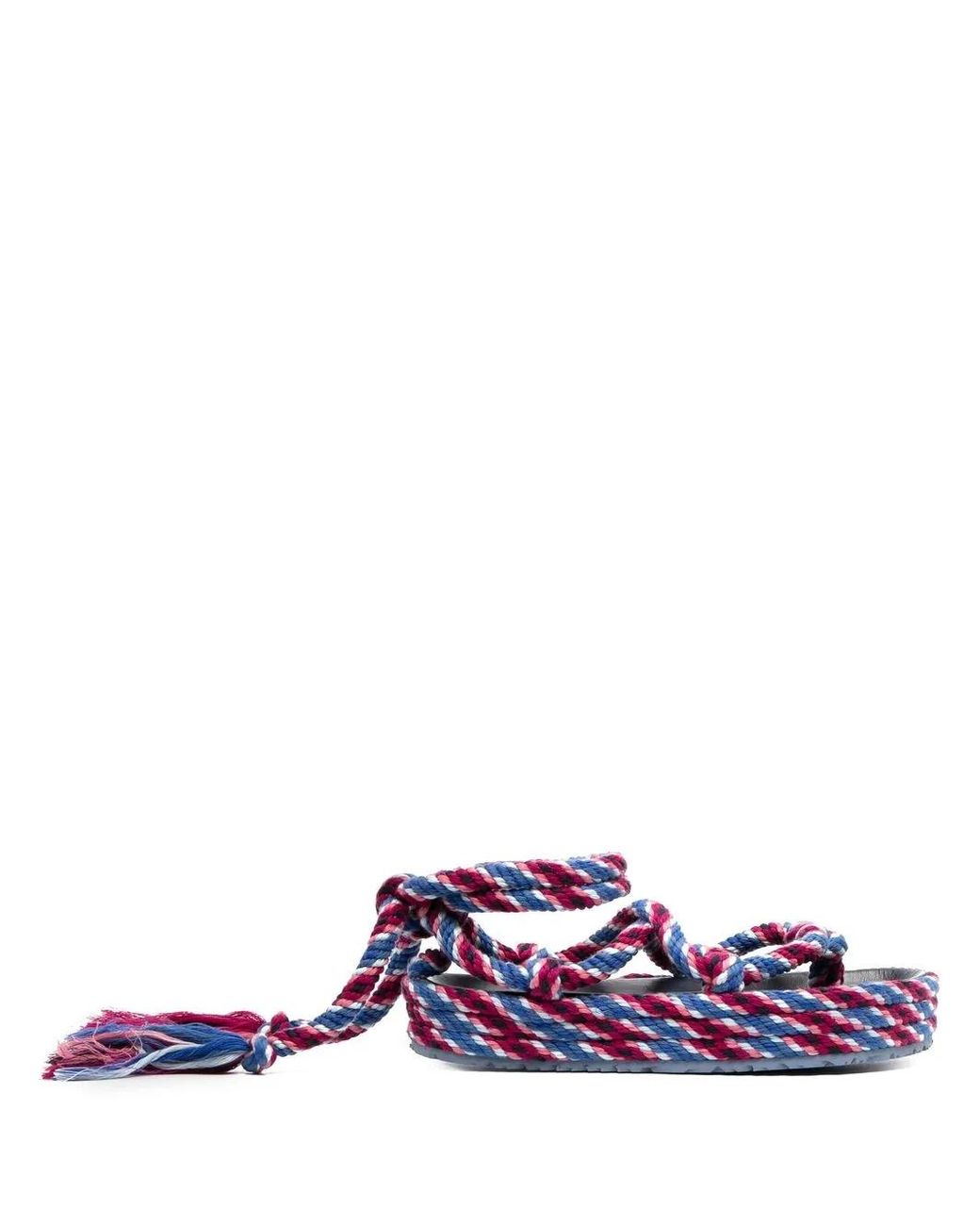 Isabel Marant Purple And Rope Erol Sandals