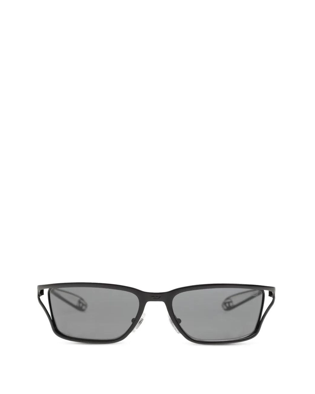 DIESEL Gray Rectangle Frame Sunglasses