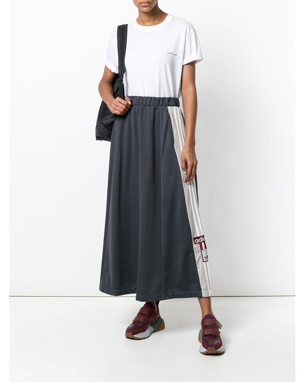 adidas Adibreak Long Skirt in Grey | Lyst Australia