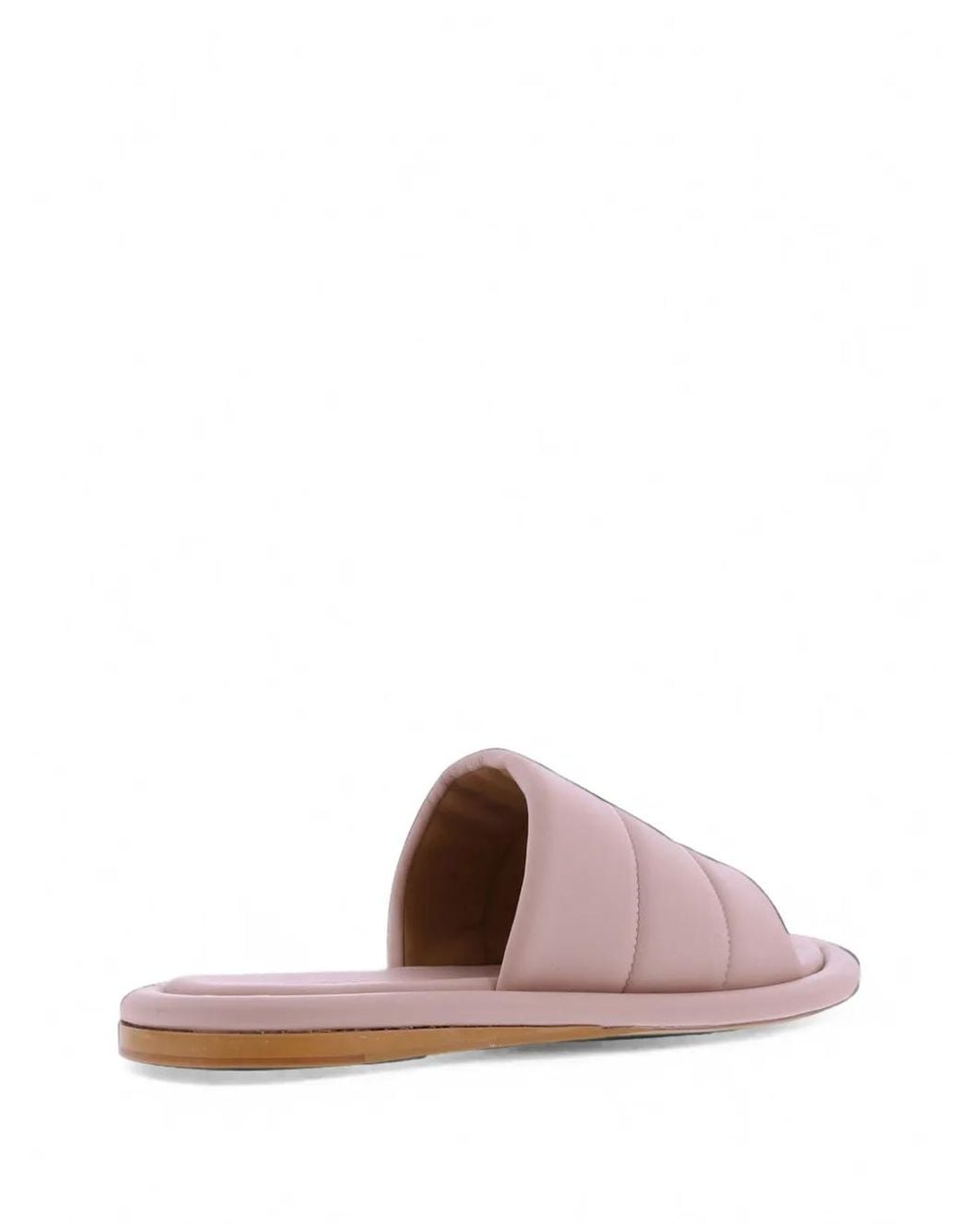 Toral Shoes Pink Quilted Leather Slippers