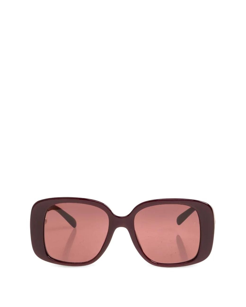 Tory Burch Pink Geometric-Frame Sunglasses