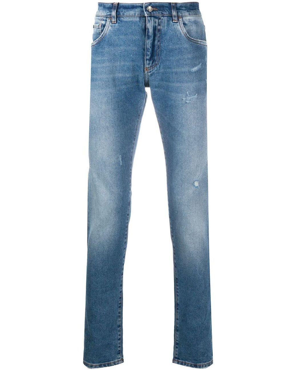 Dolce & Gabbana Jeans mit Stone-Wash-Effekt in Blau für Herren - Lyst