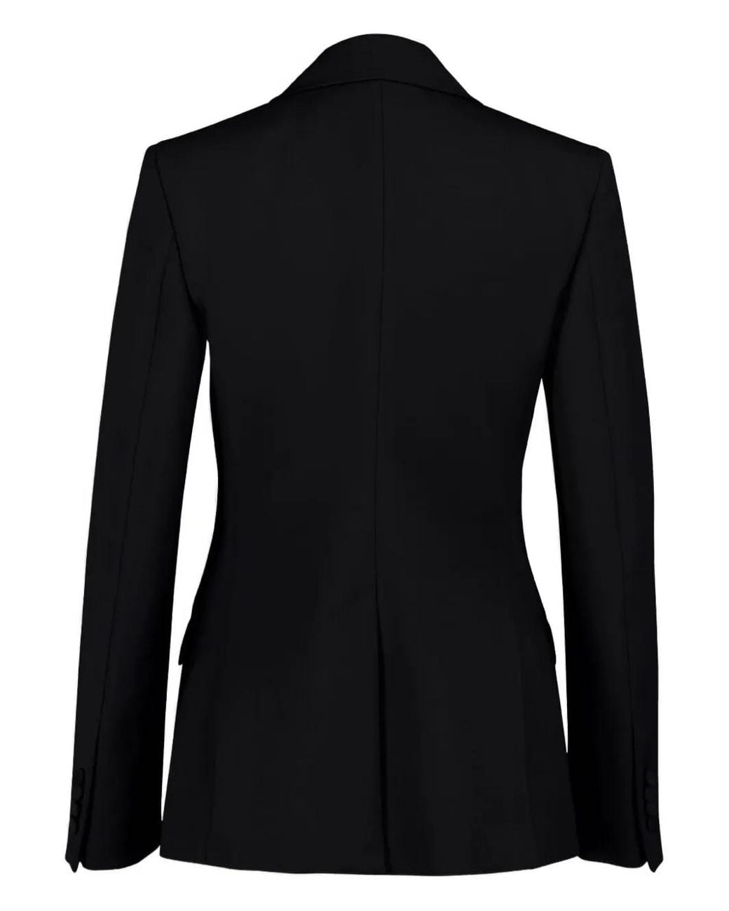 Gabriela Hearst Black Single-Button Wool Blazer