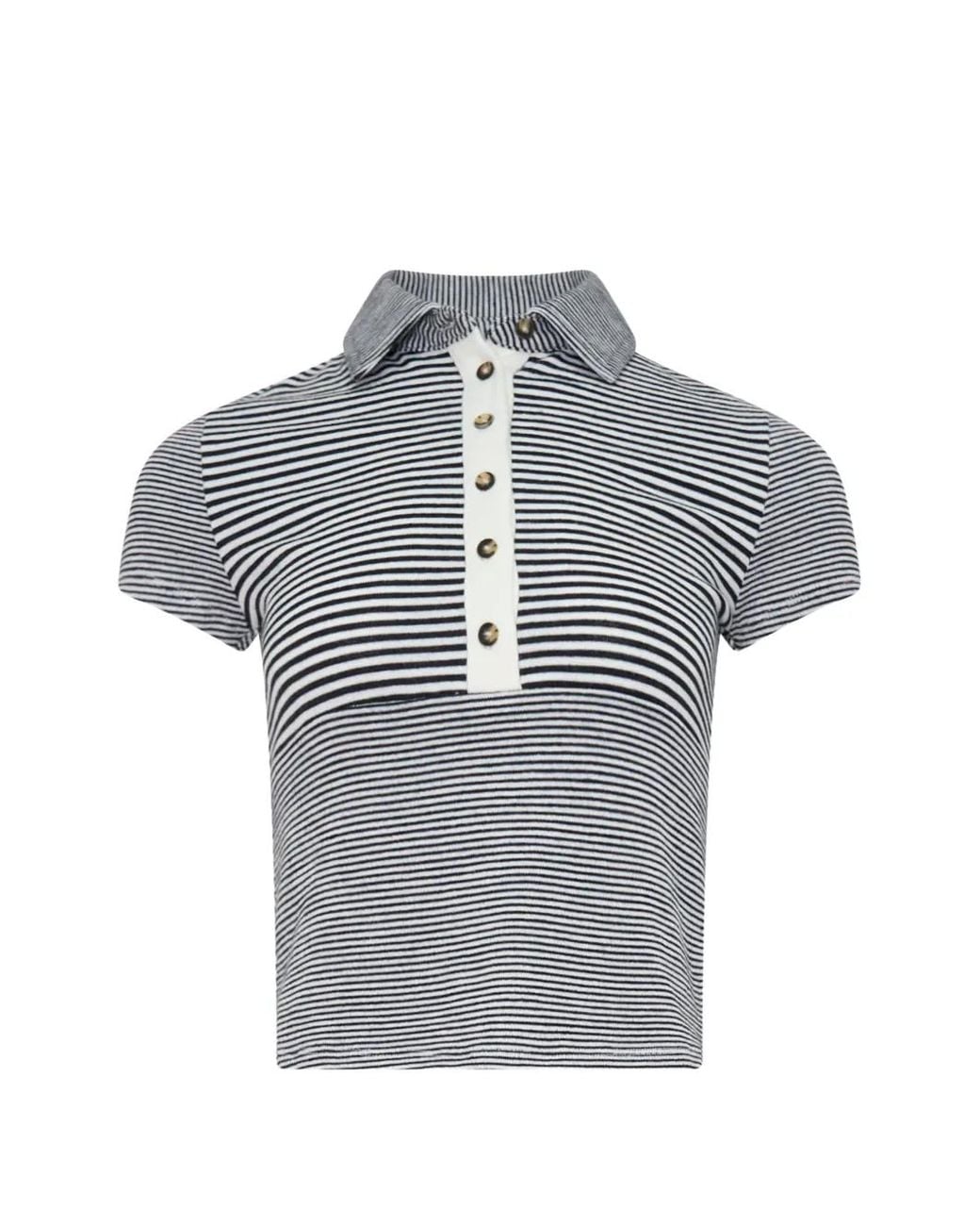 Polo A Righe di Rag & Bone in Gray